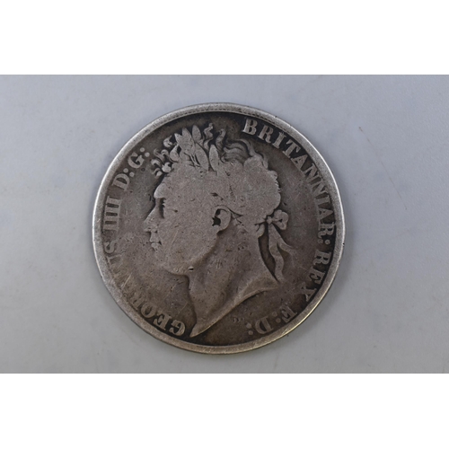 159 - George IIII 1821 Silver Crown