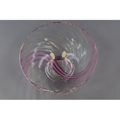 208 - Caithness Glass Swirl Bowl (7.5