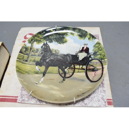 436 - A Set of Seven Boxed Spode 'The Noble Horse' Collectors Plates With Certificates of Authenticity