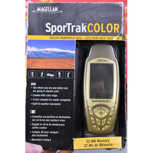 538 - Magellan SporTrak Color Hand Held GPS Device and a Bush Internet Surf Set in Original Box (Both Unte... 