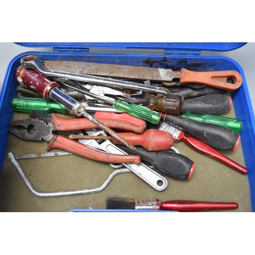 715 - Mixed Lot of Electrical Items and Other to include Single Hob, Tools in a Blue Case, Foot Pump and E... 