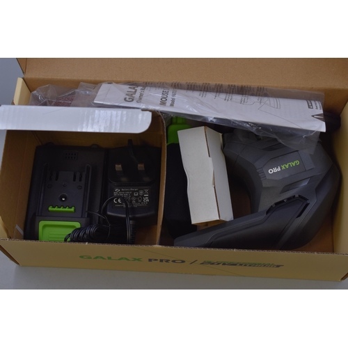 348 - Brand new Galax pro cordless mouse sander comes with a bettery, charger and stick on sanding pads po... 