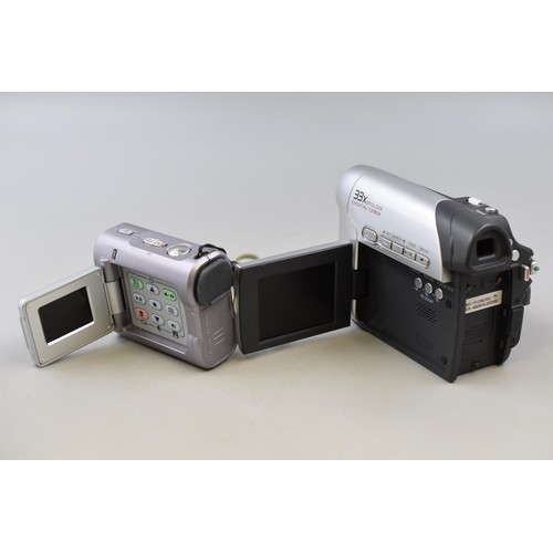 349 - Samsung Digital Camcorder complete with Box and Leads with a Eurocyber X2000 Camcorder