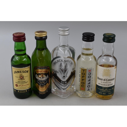 292 - Collection of Sealed Miniature Spirits to include Jack Daniels, Jim Beam, Southern Comfort, Black Sh... 