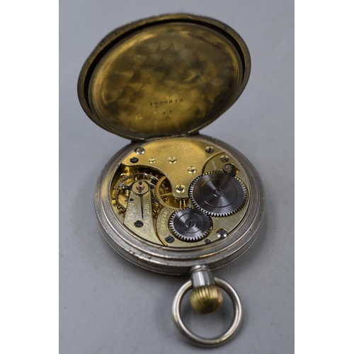 53 - Omega Swiss Made Pocket Watch circa 1912 (4272201) Working