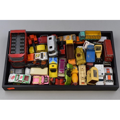 450 - Tray of Various Matchbox Collectable Die-Cast Cars and 1 Corgi London Sightseeing Bus