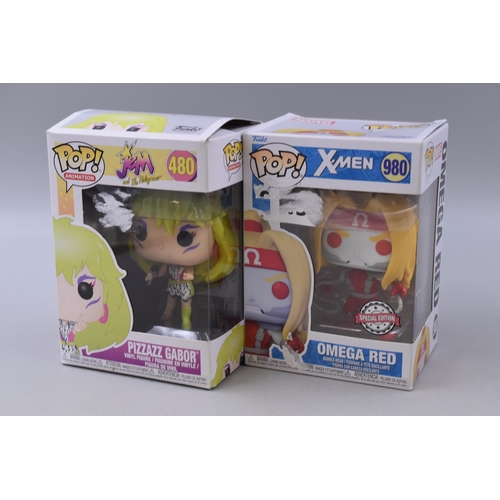 451 - Funko POP! Animation Figurines to include Limited Edition X-Men Omega Red and Jem and The Holograms ... 