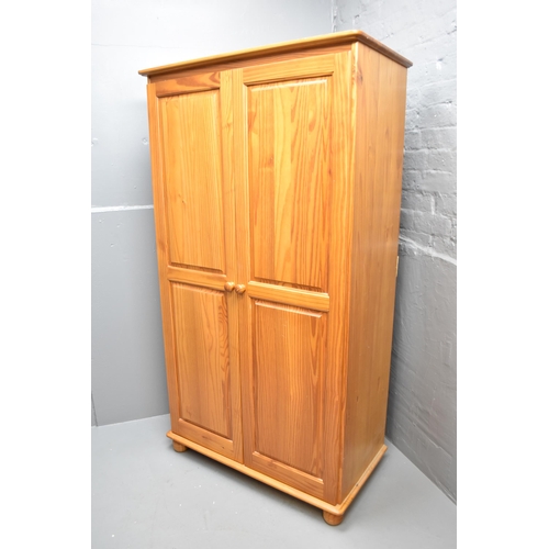 457 - Pine Wardrobe Unit approx 72