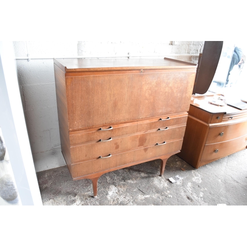 462 - Mid century Meredew style bureau (44