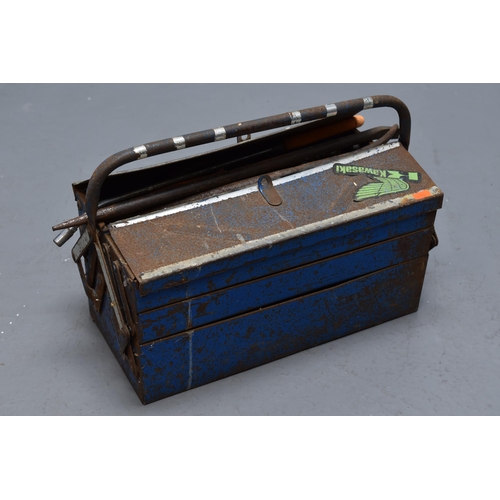 558 - Metal Cantilever Toolbox Full of Tools