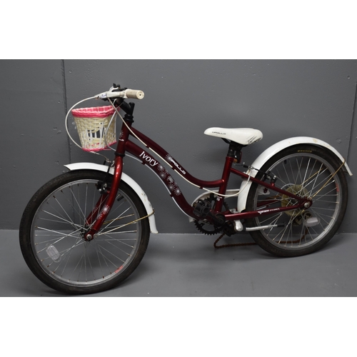 535 - APOLLO Ivory Red Retro Style with 6 Gears Bike