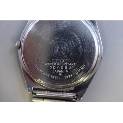 115 - Seiko Quartz Day / Date Gents Watch (Working)