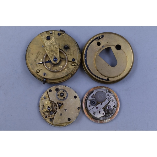 121 - Omega Seamaster Watch Movement, with a A Livingstone of Manchester Pocket Watch Head and More