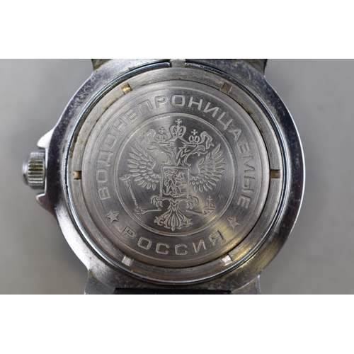 125 - Russian Military Mechanical Gents Watch (Working)