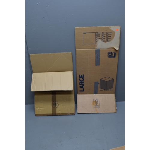 625 - A Selection of Fifteen Cardboard Double Walled Flatpack Boxes