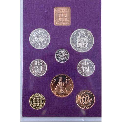 167A - Coinage Of Great Britain and Northern Ireland 1970 Pre- Decimal Proof Set also Included JP Coin Albu... 