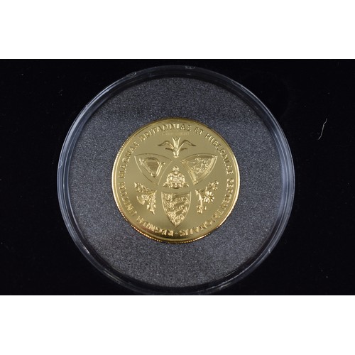 6 - Limited Edition (45) Sterling Silver 24 carat Gold Plated Queen Elizabeth II 90th Birthday Piedfort ... 