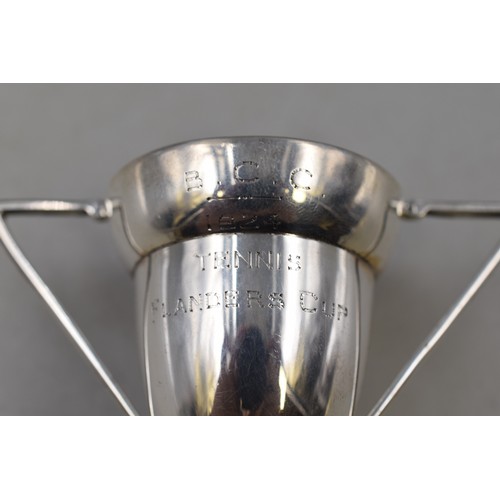 14 - Hallmarked Birmingham Silver 1923 Deakinn & Francis B.C.C. 1924 Tennis Flanders Cup Approx 46 Gr... 