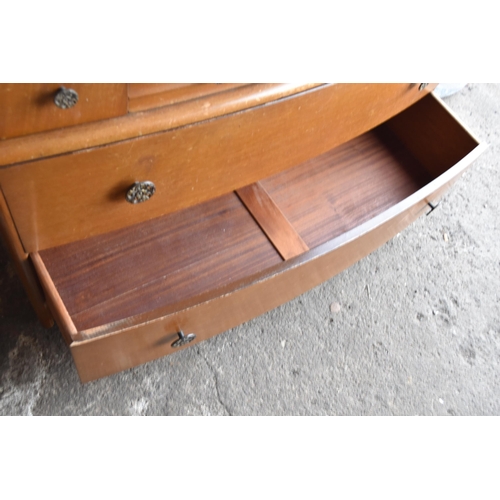 500 - Vintage Mahogany Dresser with Chest of Drawers 61