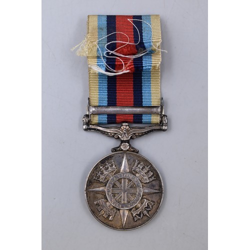 45 - Afghanistan Operational Service Medal Engraved 'KGN J G HAMPTON LANCS 30098502' Complete with Ribbon... 