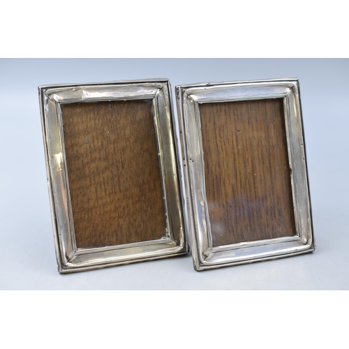 13 - Two Hallmarked Birmingham Silver Picture Frames (6