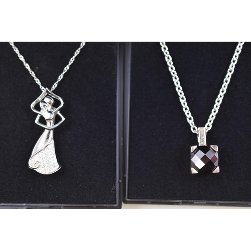 17 - Two Silver 925 Necklace Pendants Complete with Presentation Boxes