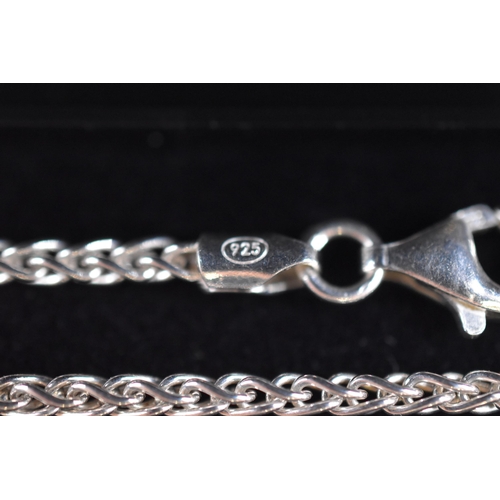 19 - Silver v925 Necklace Chain and Bracelet