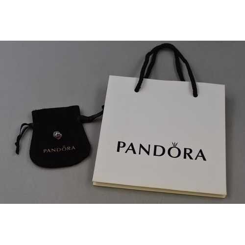 49 - A Pandora x Disneyland Paris 925. Silver Cheshire Cat Alice in Wonderland Charm, With Gift Bag and P... 