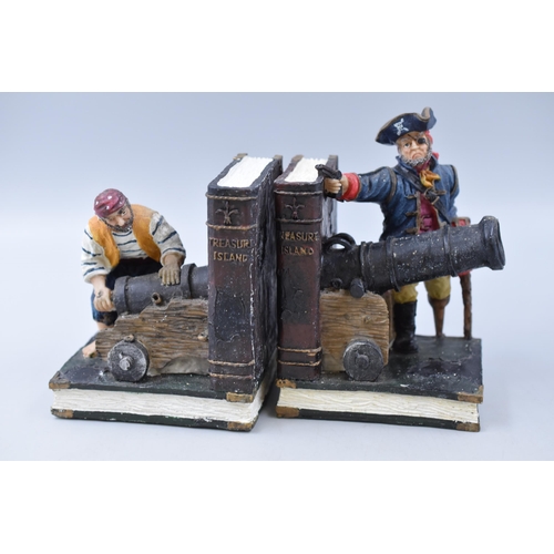 134 - Pair of Vintage Treasure Island Bookends