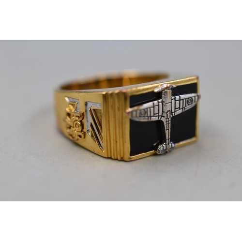 69 - Limited Edition 'Battle of Britain' 75th Anniversary Commemorative Finger Ring By Bradford Gold Exch... 