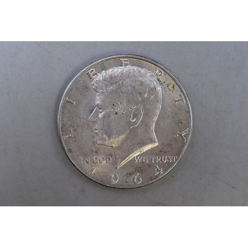 156 - USA Kennedy 1964 Silver Half Dollar