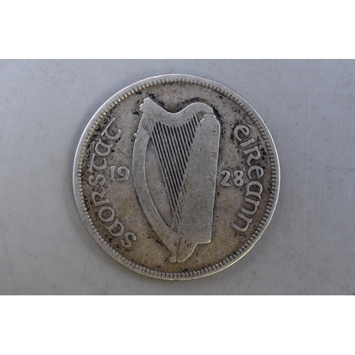 161 - Irish 1928 Silver Florin