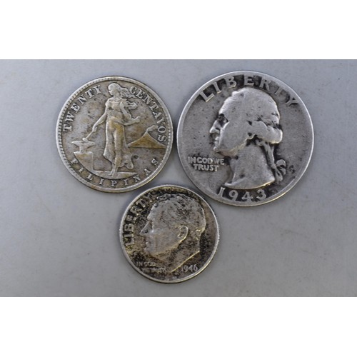 163 - Three American Silver Coins