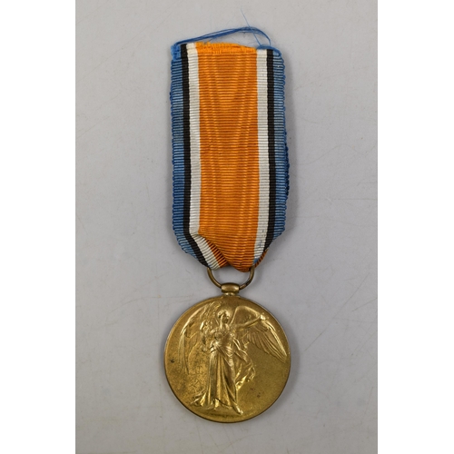 179 - A WWI 1914-1919 'The Great War For Civilisation Medal, With Ribbon. Awarded To RAF HJ Shattock