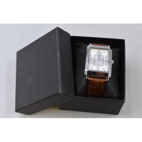 118 - A Gents Hugo Boss Designer Day/Time Watch, In Presentation Box