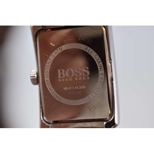 118 - A Gents Hugo Boss Designer Day/Time Watch, In Presentation Box