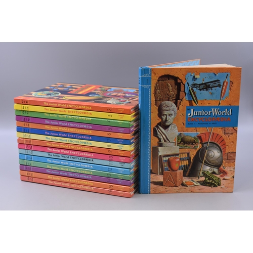 A Complete Set of Sixteen Vintage 'The Junior World Encyclopedia'