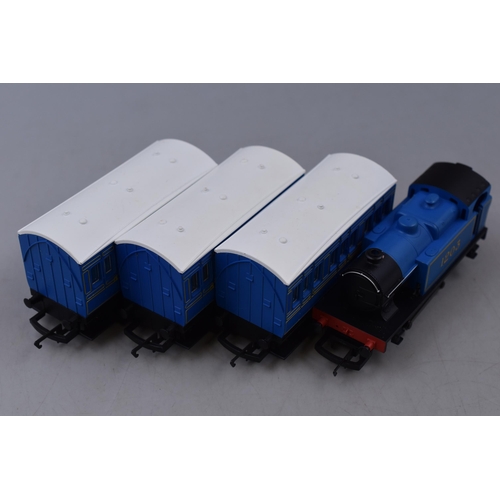 A Hornby 00 Gauge Caledonian Railways 1203 Locomotive, With Three Carriages
