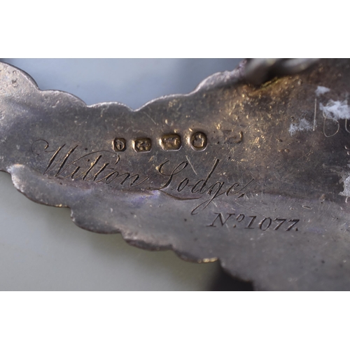 31 - Large Antique Hallmarked Birmingham Silver 1865 Stewards Pendant