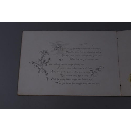 Circa 1900 Very Rare Songs of The Snow Book by Longfellow