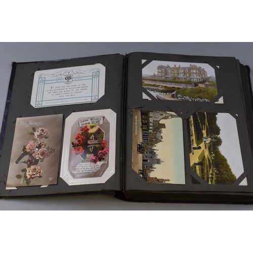 Large Vintage Postcard Album complete with a Large Collection of ...