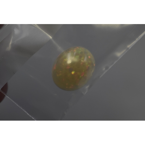 50 - Natural Cabochon Cut Opal (5.69 cts) Complete with Certificate of Authenticity