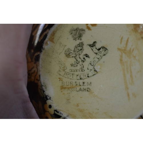 300 - Ertan Gini Turkish Vase (10cm), Decorative Hand Painted Ceramic Egg and a Burslem Condiment Pot