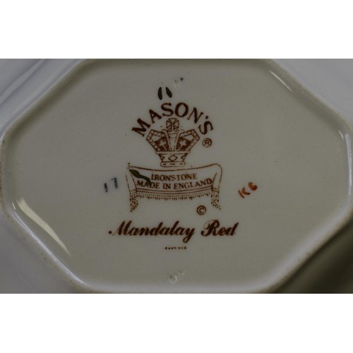 319 - Six Pieces of Mason's Mandalay Red To Include Two Vases, Lidded Ginger Jar, Jug, And Two Others. Tal... 