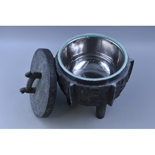 341 - Mid Century James Mont 1960's Chinese Ice Bucket 25cm Dia