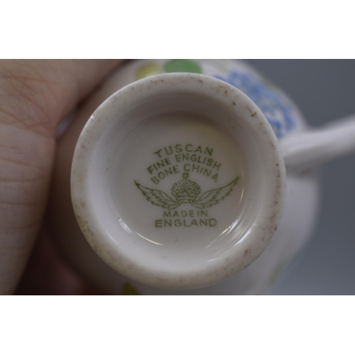 381 - Four Tuscan Fine Bone China Cups and Saucer Sets