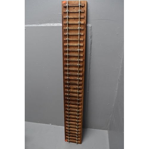 383 - Hand Built 3.5 to 4 Gauge Northern Pacific Steam Engine with Tender Sitting on Rolling Road Display ... 