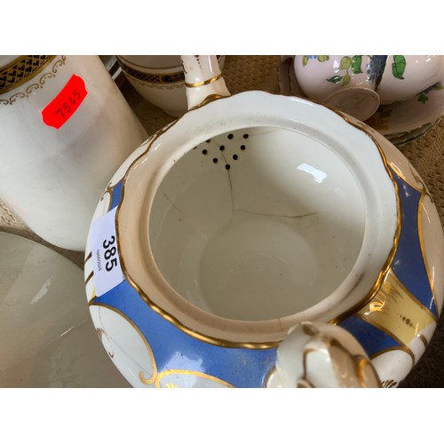 385 - H & R Daniel Victorian Teapot with Dragons Head Mouth (Hair Line Cracks)