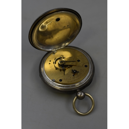 29 - Hallmarked Birmingham Silver Cased Waltham Pocket Watch