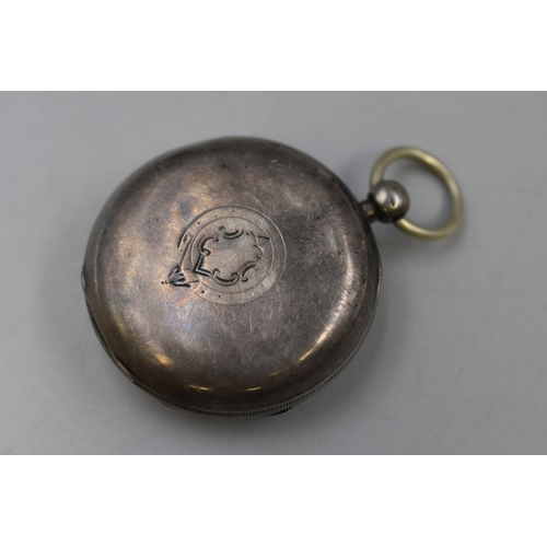 29 - Hallmarked Birmingham Silver Cased Waltham Pocket Watch